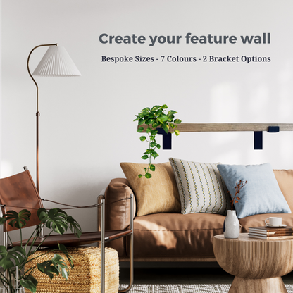 Chunky Shelving with 2 Metal Brackets